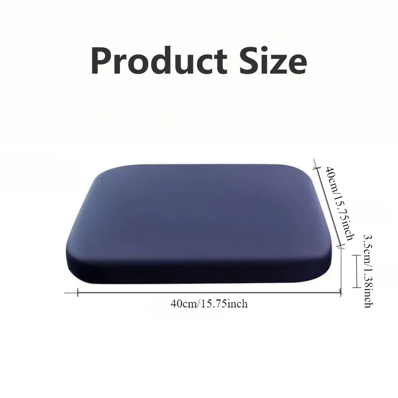 Coussin de siège ergonomique en mousse à mémoire de forme à rebond lent pour voiture, bureau et étudiants 5