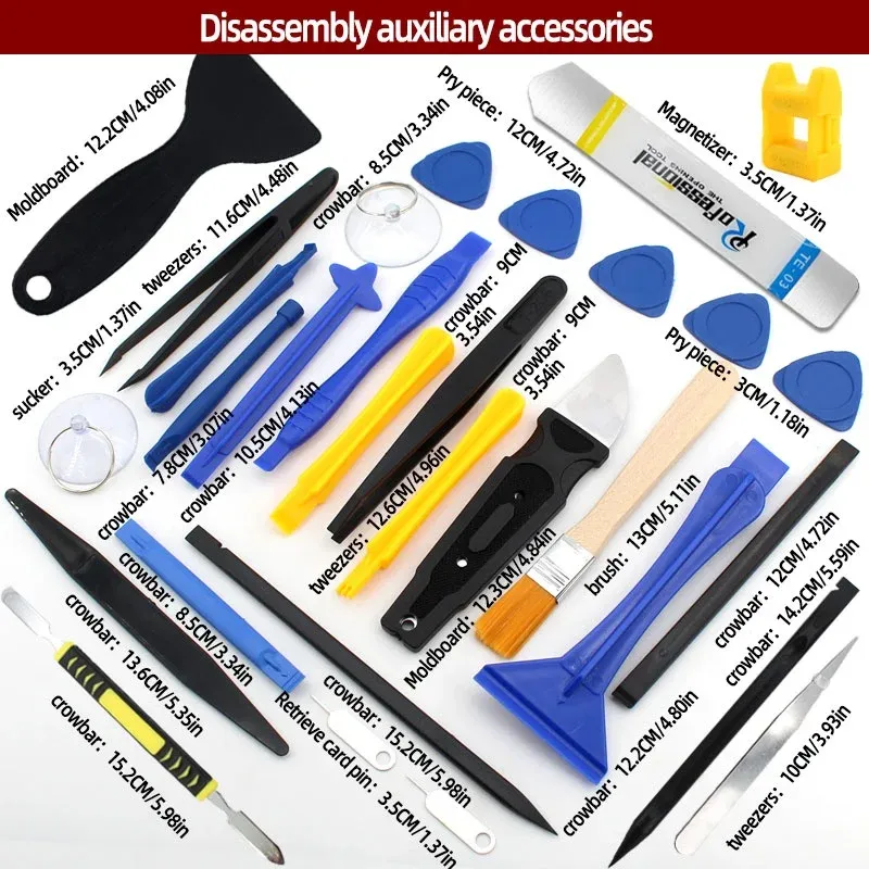 Kit de tournevis de précision 34/15 en 1 pour la réparation de téléphones portables, tablettes et ordinateurs portables 2
