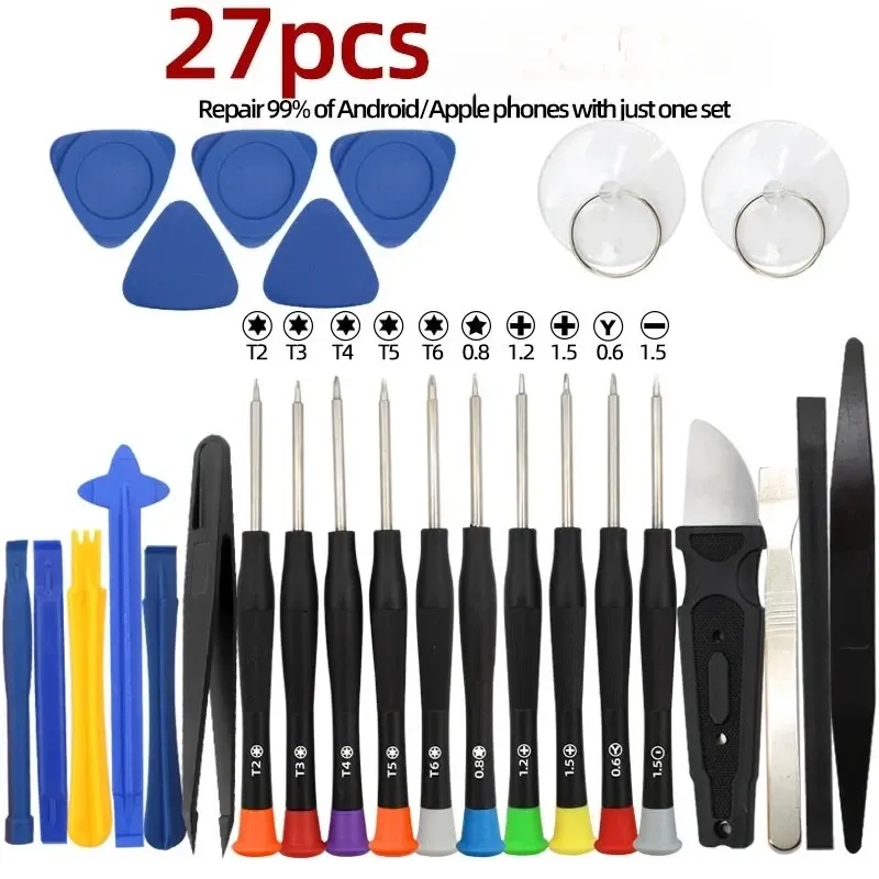 Kit de tournevis de précision 34/15 en 1 pour la réparation de téléphones portables, tablettes et ordinateurs portables 9