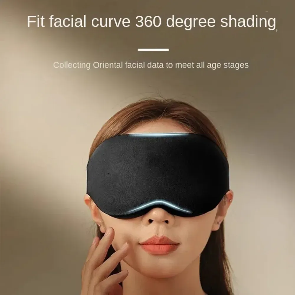 Masque de sommeil 3D doux et respirant pour les yeux, bloquant la lumière, sans pression, idéal pour l'été et soulage la fatigue 2