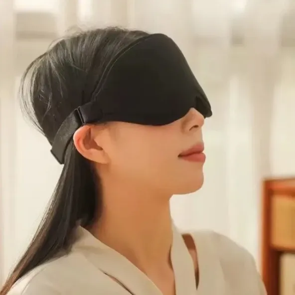 Masque de sommeil 3D doux et respirant pour les yeux, bloquant la lumière, sans pression, idéal pour l'été et soulage la fatigue 5