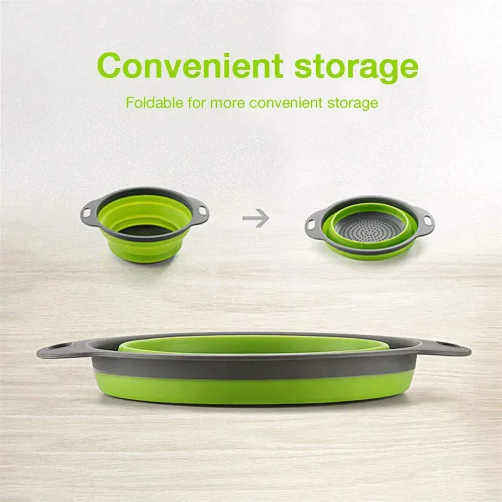 Panier de lavage pliable en silicone, illustration