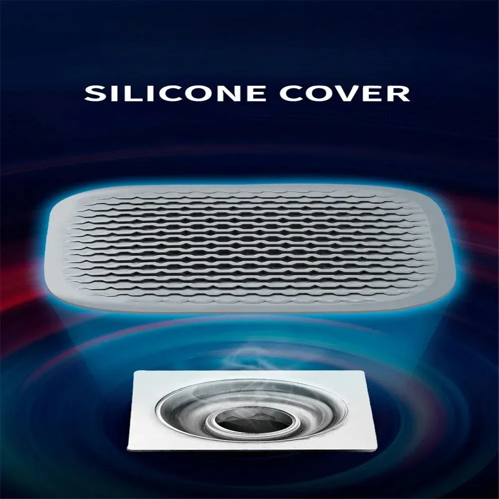 Crépine de douche en silicone flexible, pour éviter l'obstruction des canalisations de baignoire et de sol et faciliter le nettoyage. 6