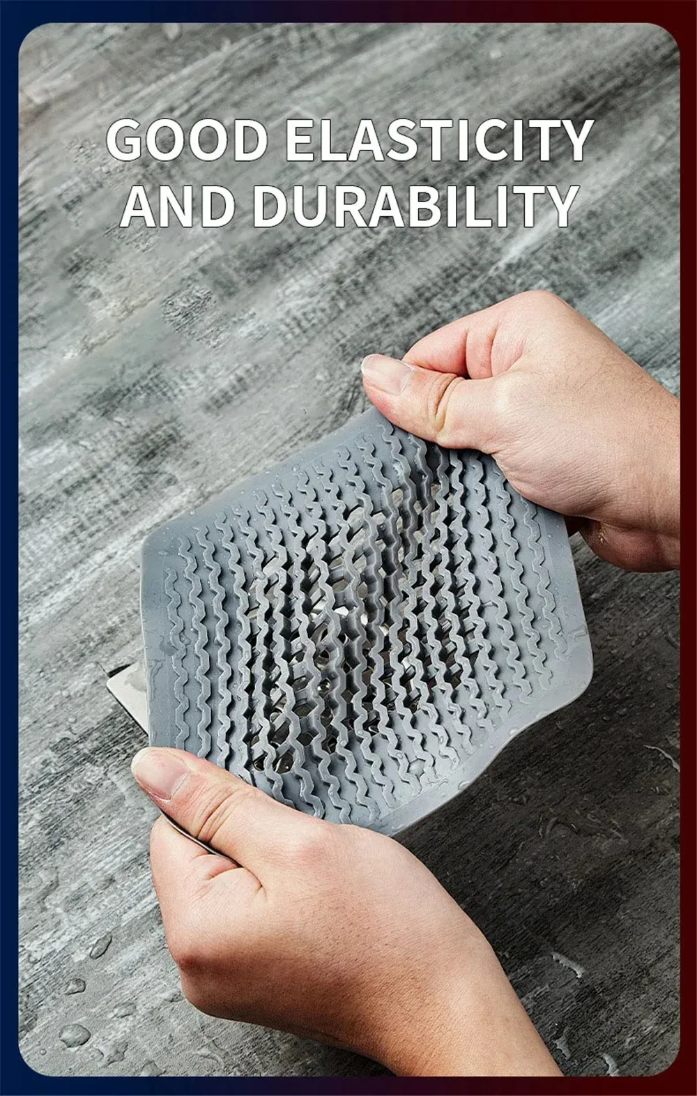 Crépine en silicone, polyvalence d'usage