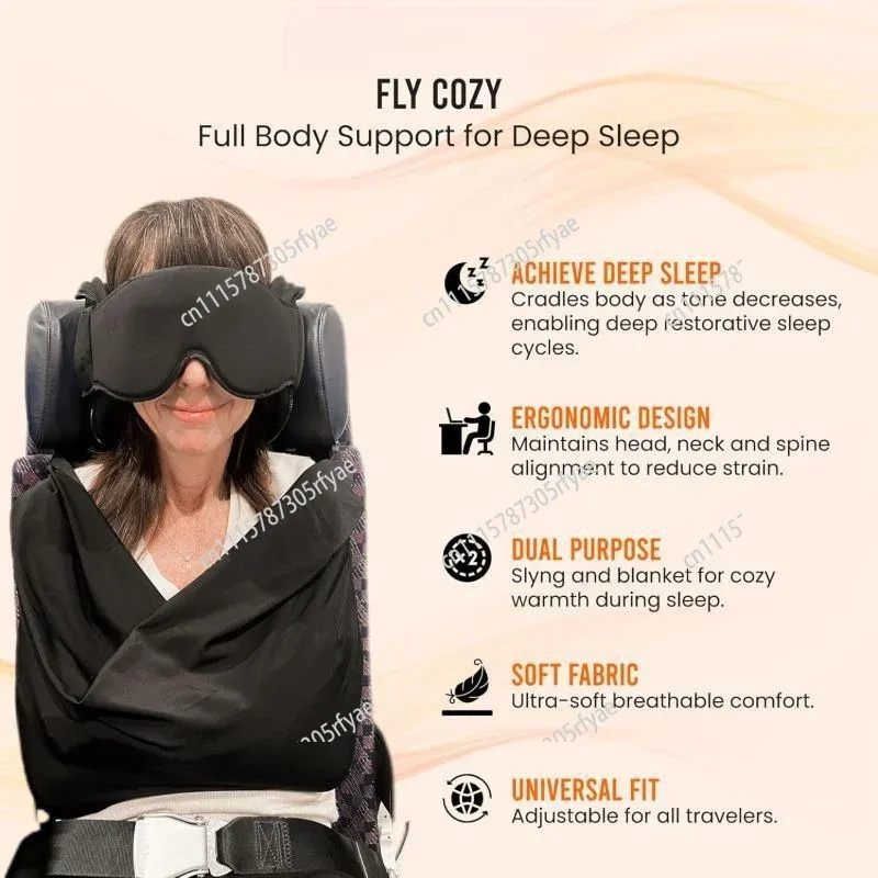 Oreiller de voyage 3 en 1 avec masque pour les yeux et appui-tête réglable 3