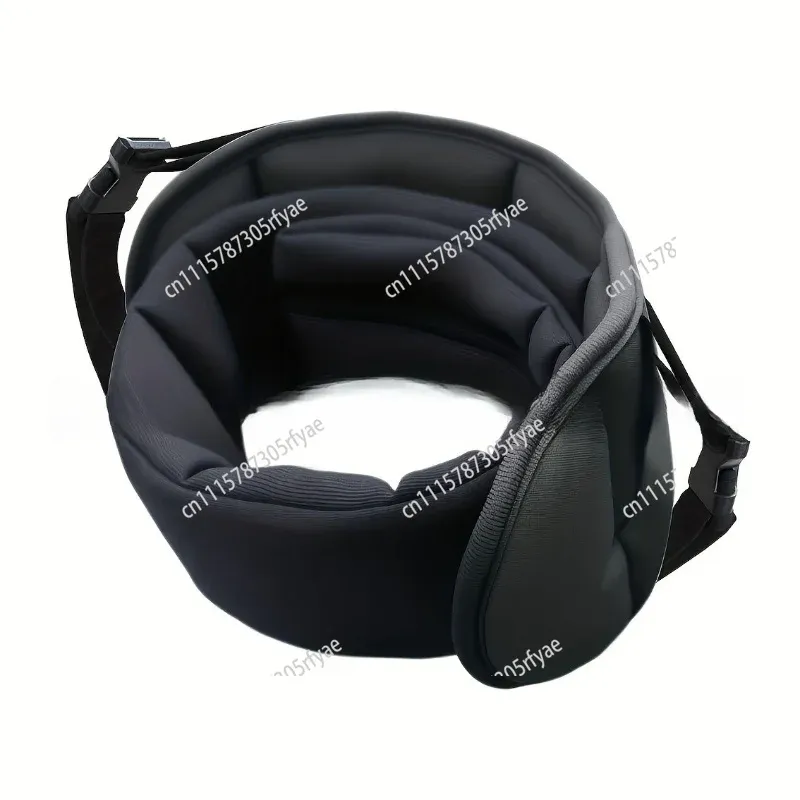 Oreiller de voyage 3 en 1 avec masque pour les yeux et appui-tête réglable 5