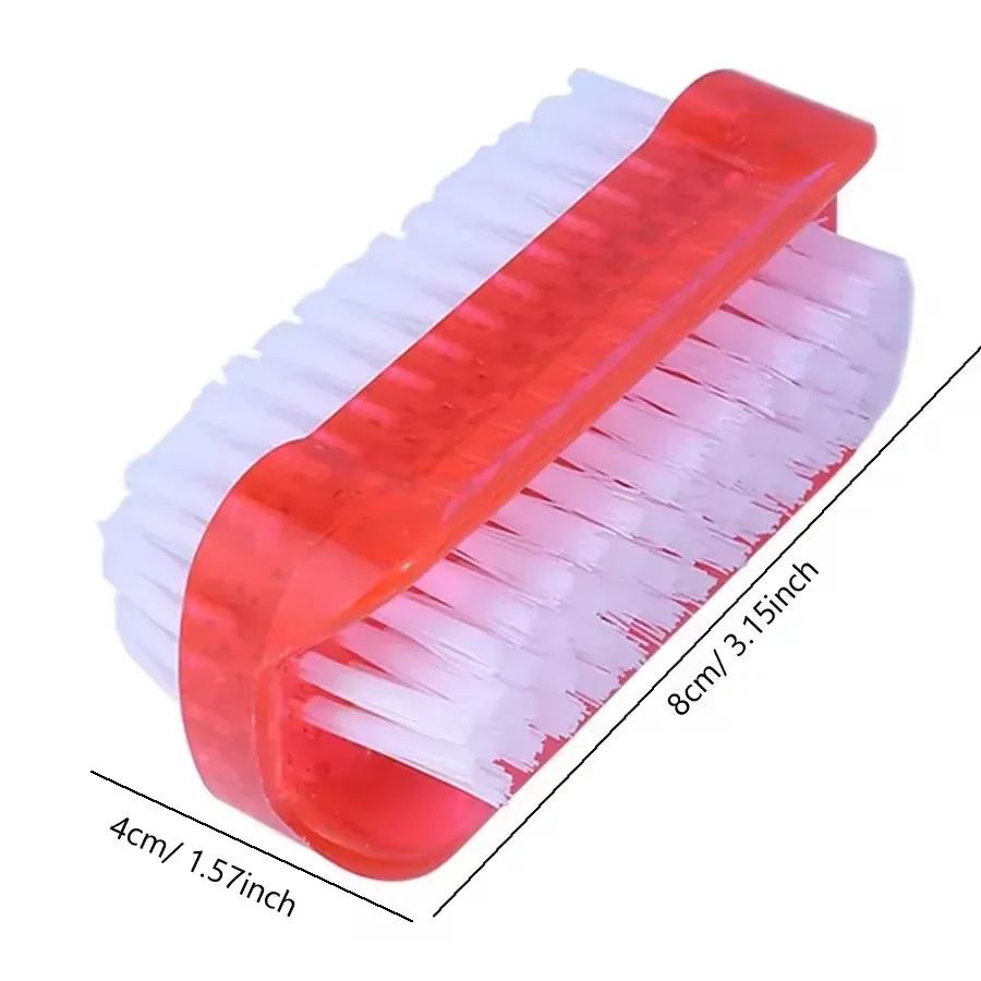 Brosse de nettoyage des ongles double face pour manucure et pédicure, pour doigts et orteils 6