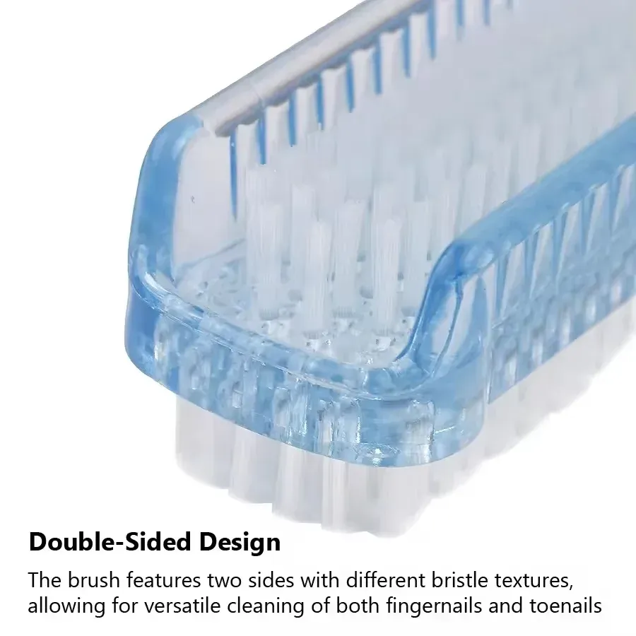 Brosse de nettoyage des ongles double face pour manucure et pédicure, pour doigts et orteils 4