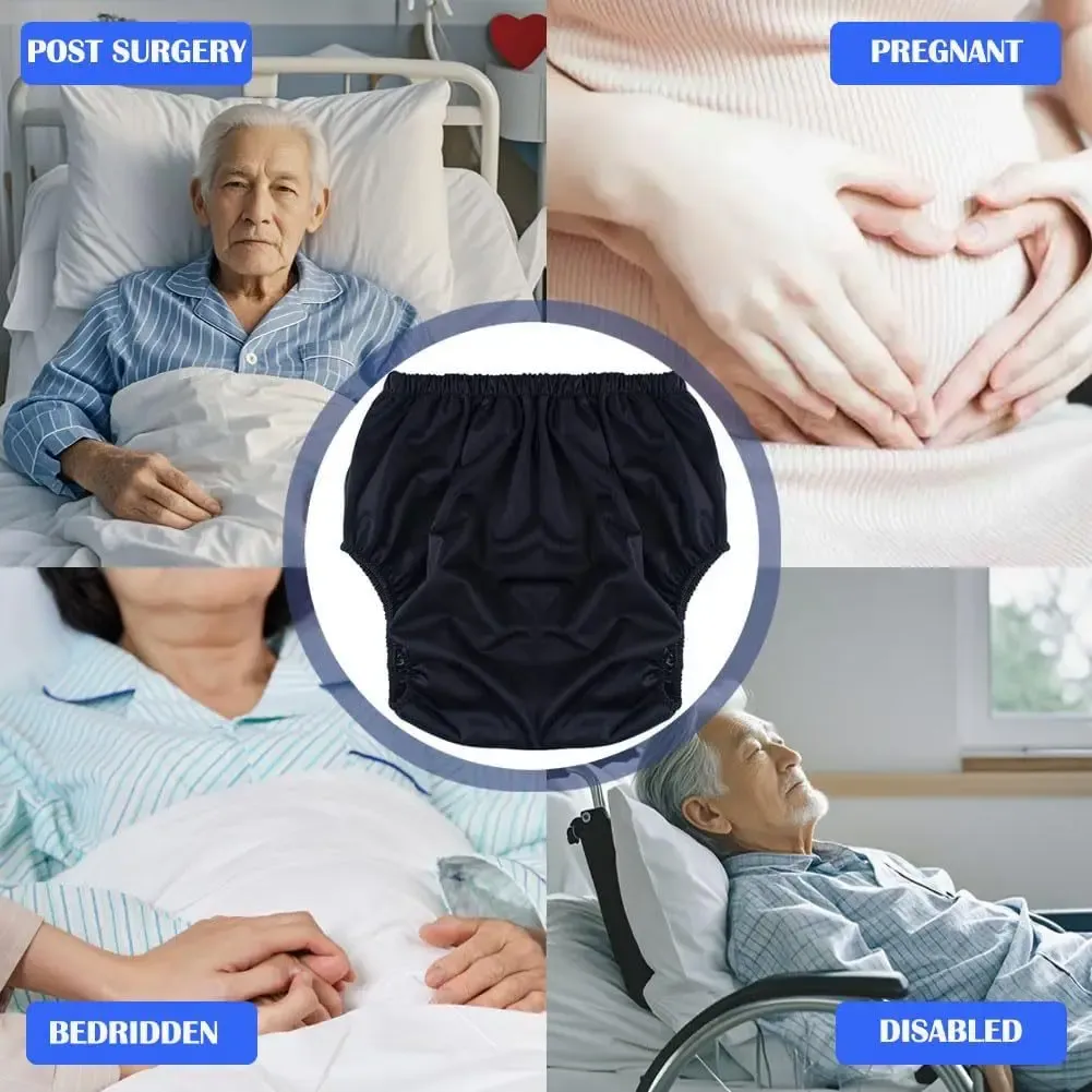 Couche-culotte imperméable et lavable pour adultes, réutilisable, protection anti-fuites 4