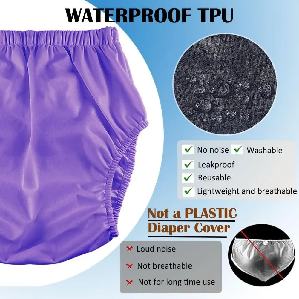 Couche-culotte imperméable et lavable pour adultes, réutilisable, protection anti-fuites 5