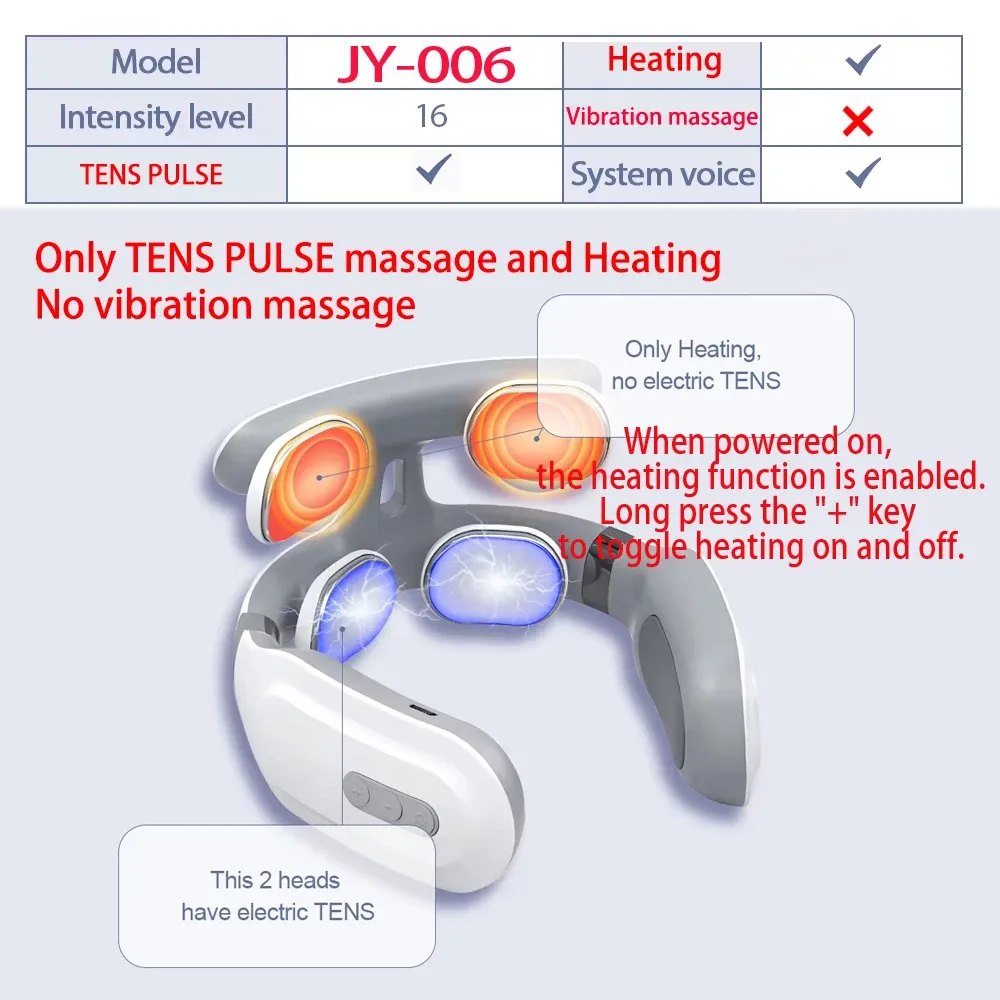 Masseur électrique intelligent pour le dos, la nuque et les épaules, 4 modes, avec impulsions TENS 6