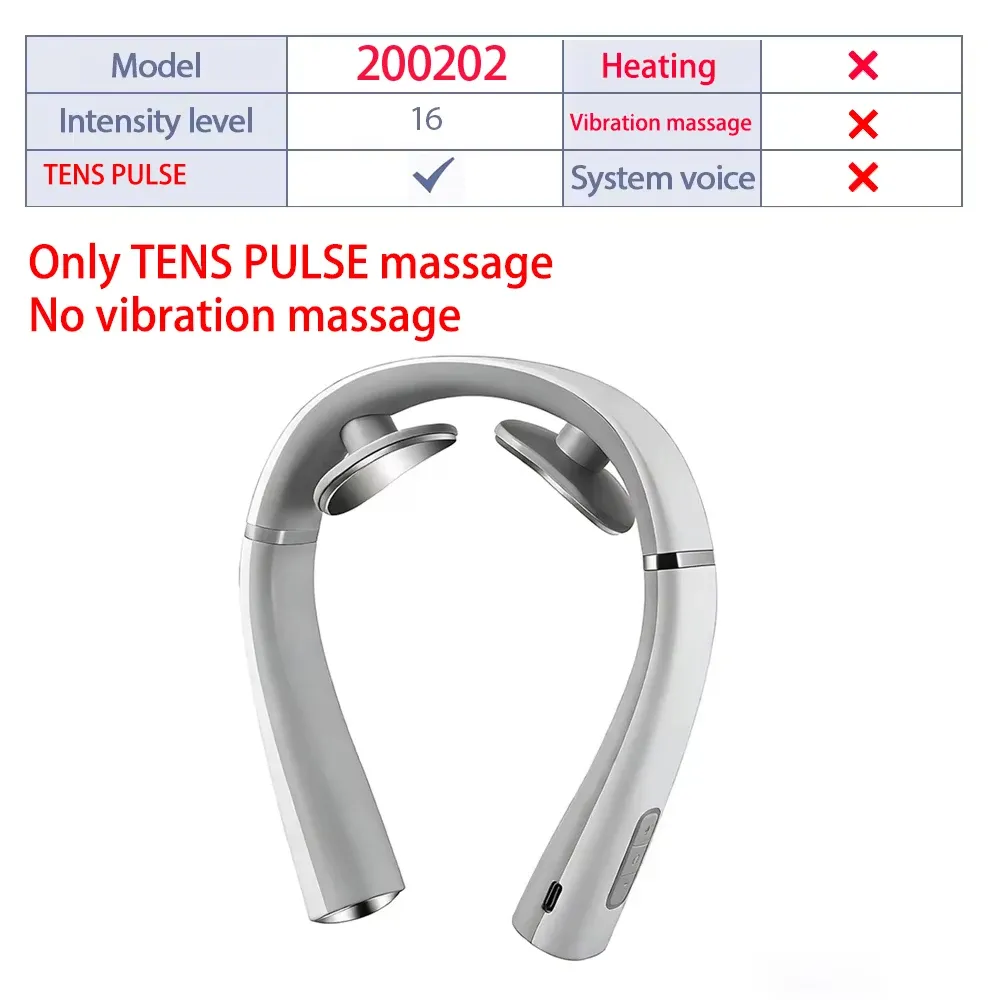 Masseur électrique intelligent pour le dos, la nuque et les épaules, 4 modes, avec impulsions TENS 10