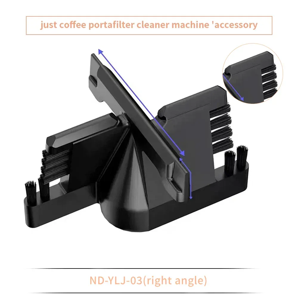 CAFEMASY – Pièce de rechange, tête de brosse et grattoirs de nettoyage du café 51/53/58 mm pour nettoyeur de porte-filtre automatique QuinSpin 10