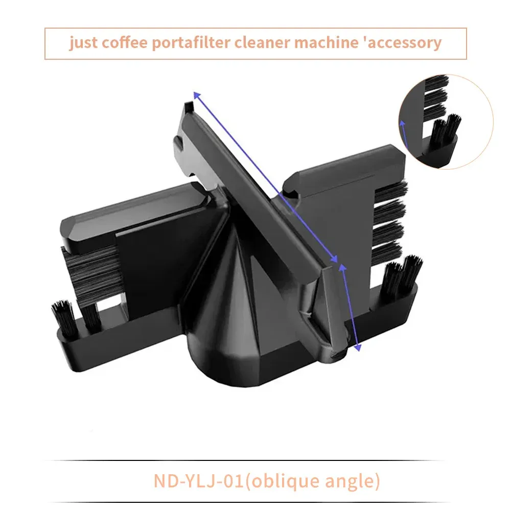 CAFEMASY – Pièce de rechange, tête de brosse et grattoirs de nettoyage du café 51/53/58 mm pour nettoyeur de porte-filtre automatique QuinSpin 11