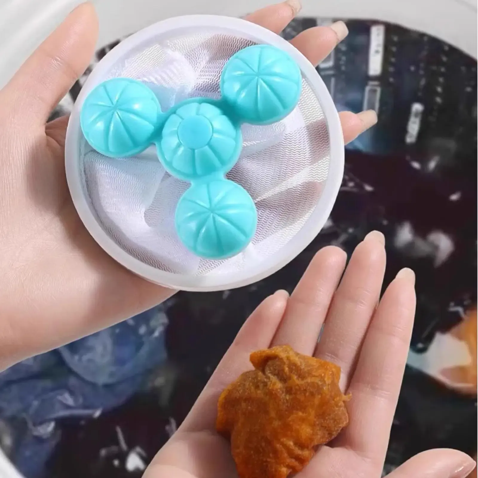 Filtre à peluches flottant pour machine à laver