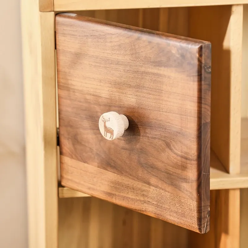 Boutons en bois pour commode