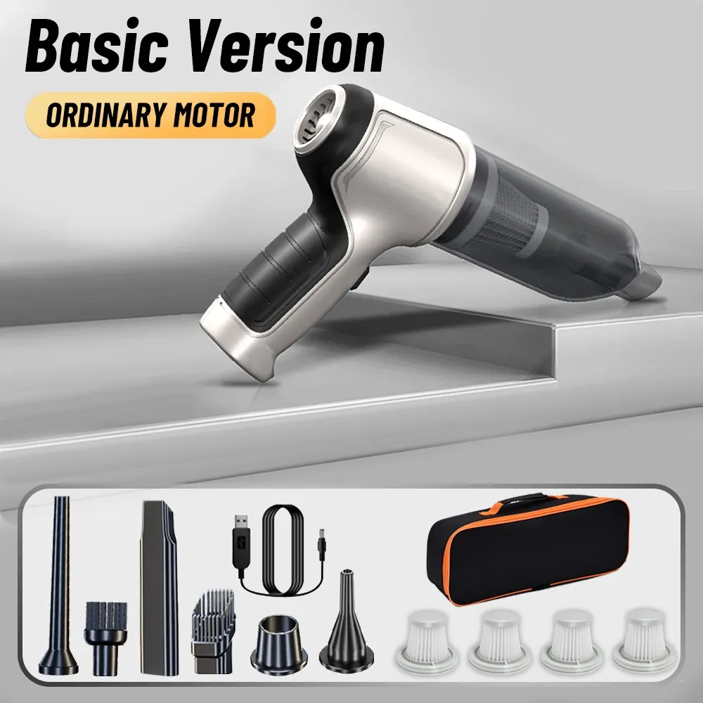 Aspirateur de voiture sans fil 95000 Pa, aspirateur à main haute puissance, souffleur polyvalent pour voiture et maison 8