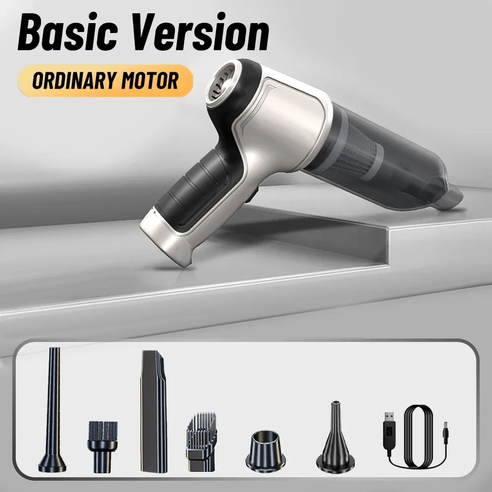 Aspirateur de voiture sans fil 95000 Pa, aspirateur à main haute puissance, souffleur polyvalent pour voiture et maison 7