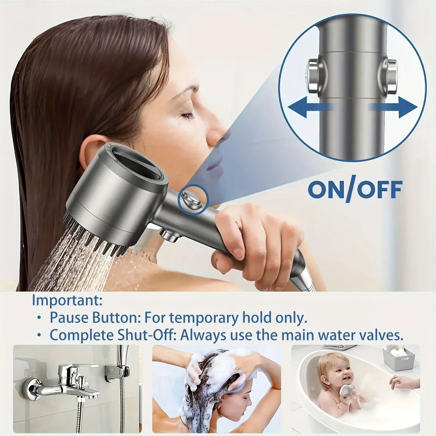 Pomme de douche filtrante, finitions