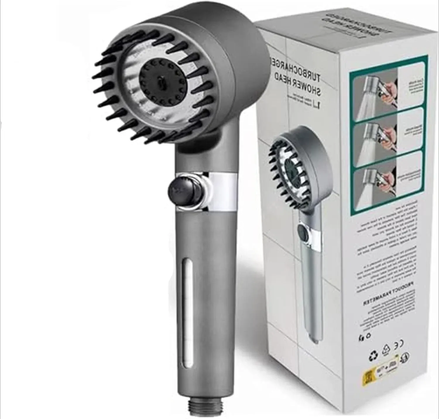 Robinetterie de salle de bain à jet ionique avec filtre pour douchette, turbocompresseur et plusieurs modes de pulvérisation 9
