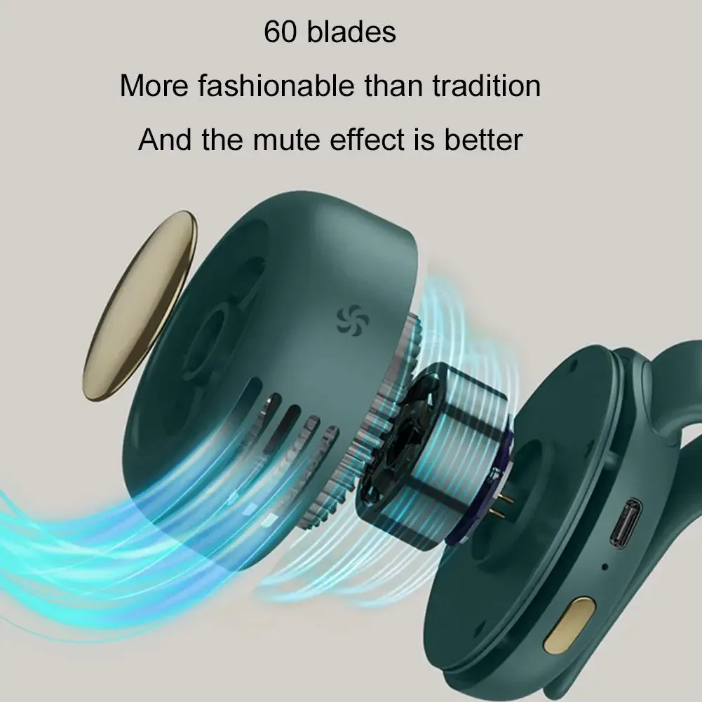 Mini ventilateur portable silencieux, détail des sorties d'air