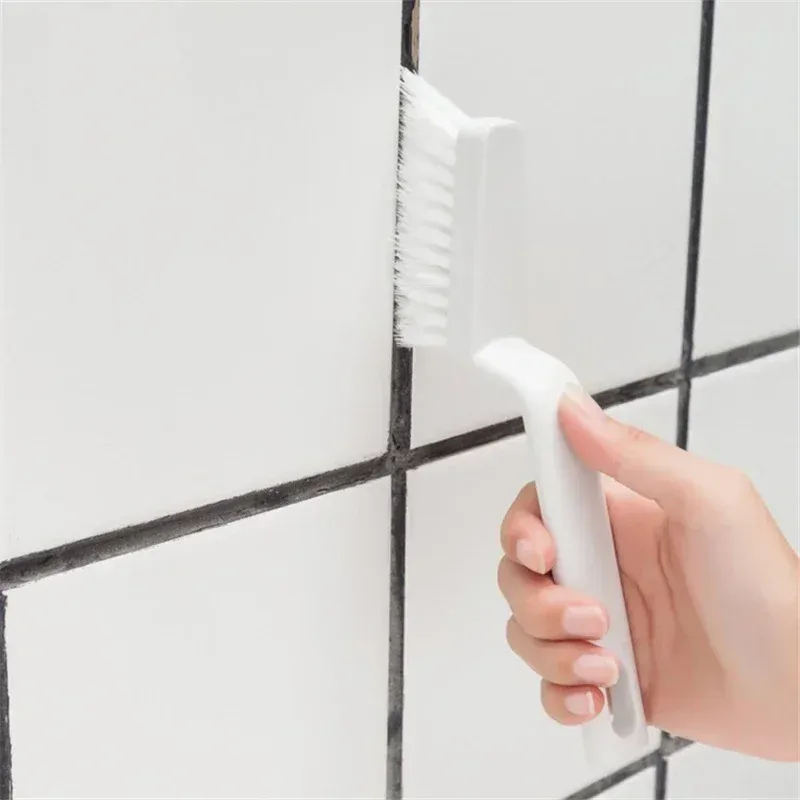 Brosse de nettoyage polyvalente pour carrelage, joints, rainures de fenêtre, véhicule, salle de bain et cuisine - Image 1