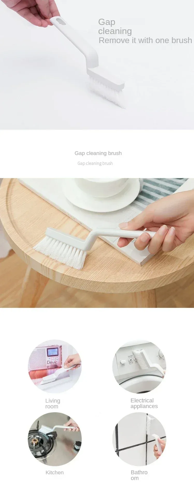 Brosse de nettoyage vue détaillée