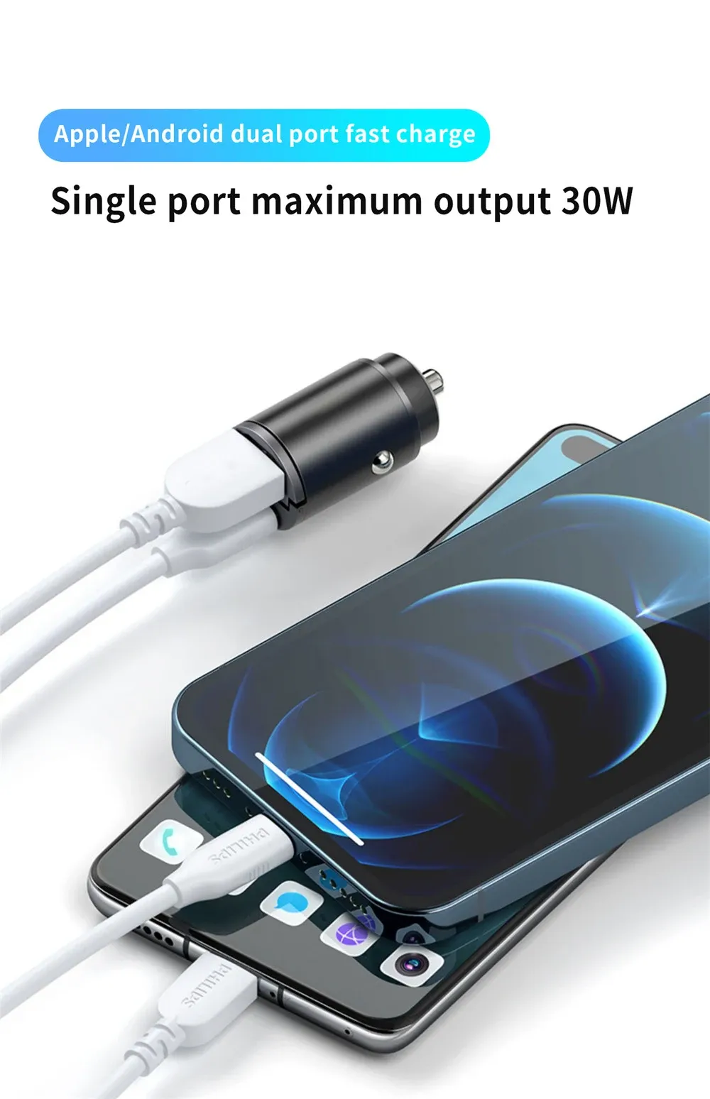 Charge simultanée de deux appareils