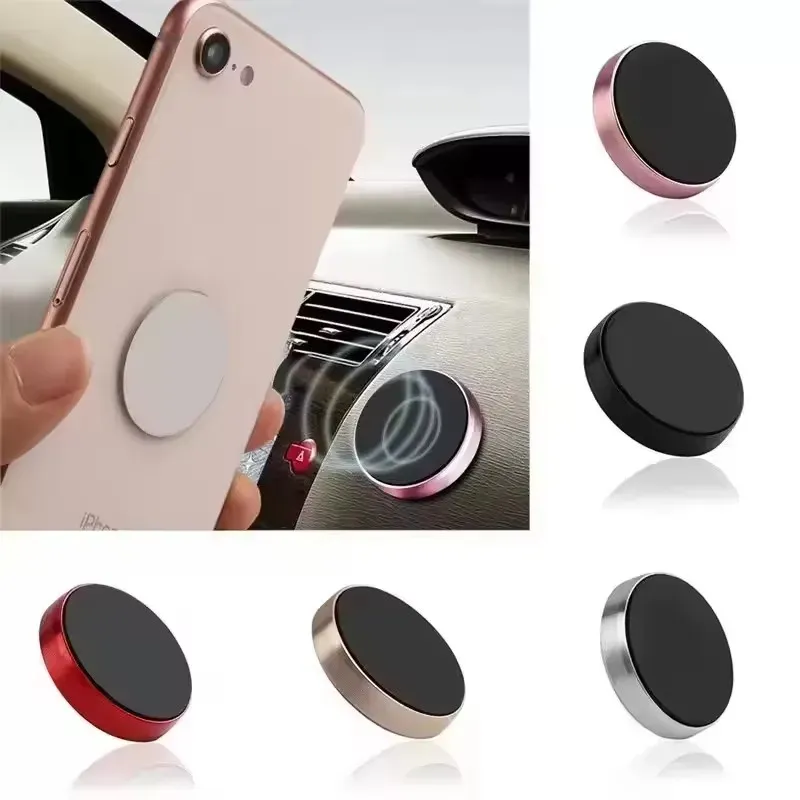 Support magnétique universel pour téléphone de voiture avec plaque adhésive, fixation sur tableau de bord, compatible iPhone, Xiaomi, Huawei et Samsung