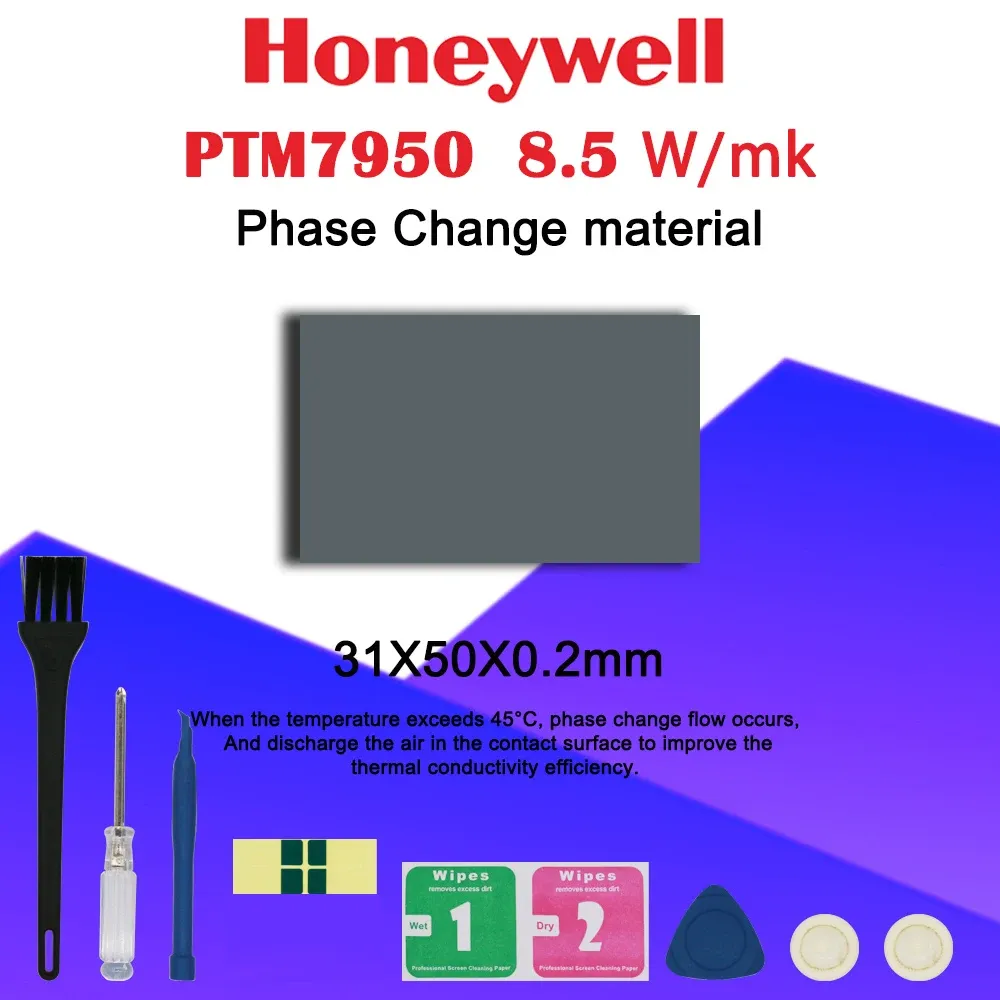 Pâte thermique à changement de phase Honeywell PTM7950 – 8,5 W/m·K pour ordinateur portable, processeur et carte graphique 11