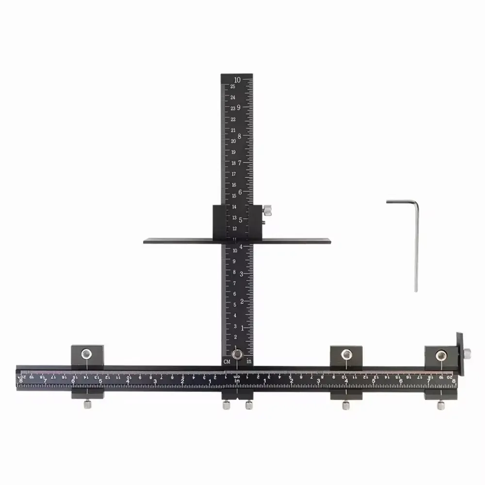 Gabarit de perçage réglable en aluminium pour quincaillerie d'armoire 8