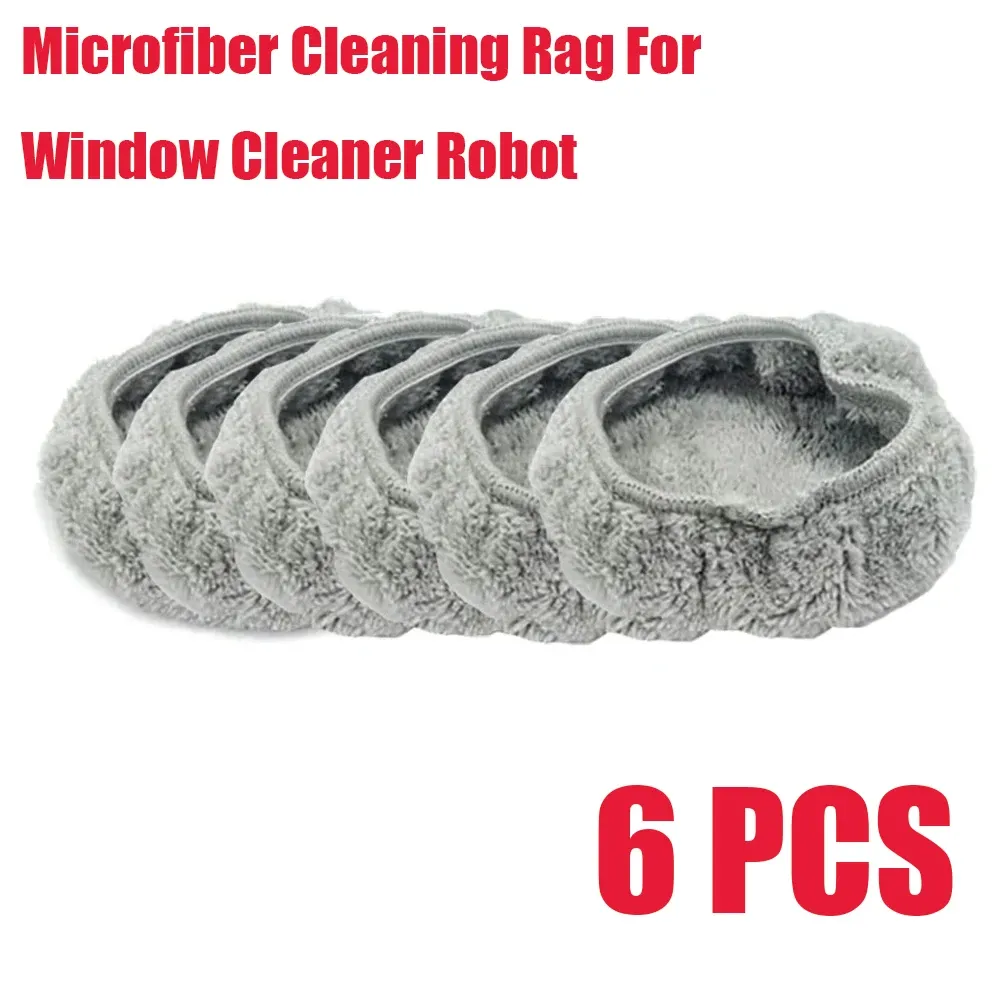 Chiffon de nettoyage en microfibre pour robot nettoyeur de vitres, serpillères réutilisables de 14,5 cm pour robot aspirateur universel, chiffon anti-poussière 10