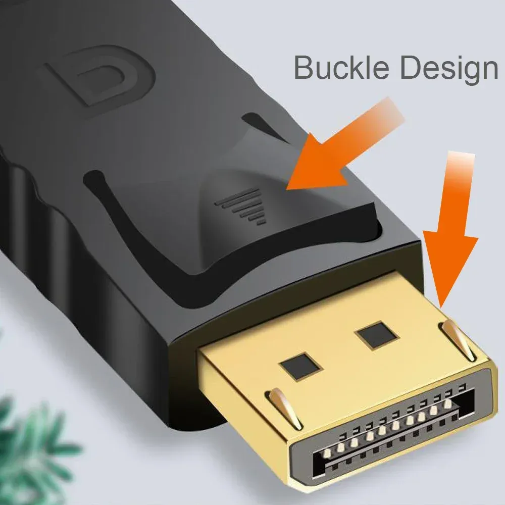 Adaptateur convertisseur DisplayPort vers HDMI 4K, câble audio-vidéo DP mâle vers femelle pour PC et TV 4