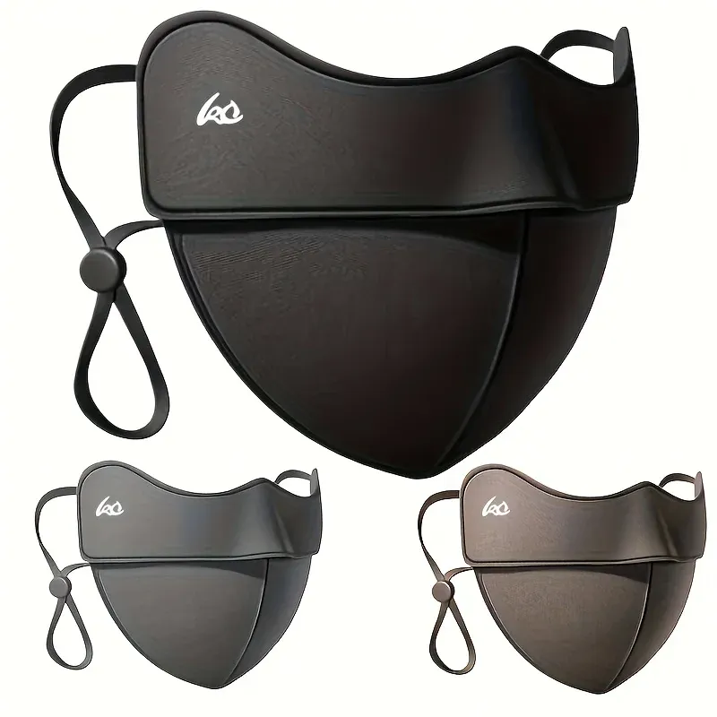 Masque facial 3D Cosy et chaud pour femme, coupe-vent, avec boucles d'oreilles, nylon, lavable à la main 3