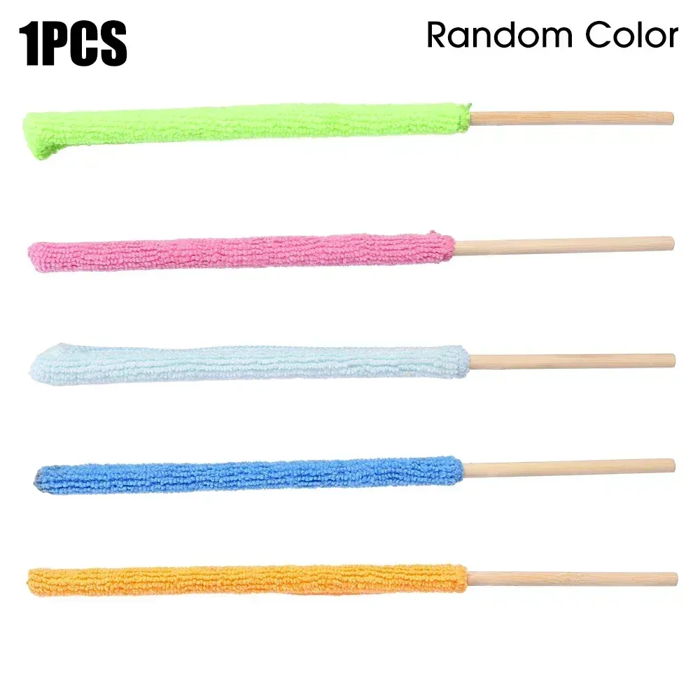 Brosse microfibre à long manche pour voiture, climatiseur et stores, avec collecteur de poussière, format étroit et outil de nettoyage 9