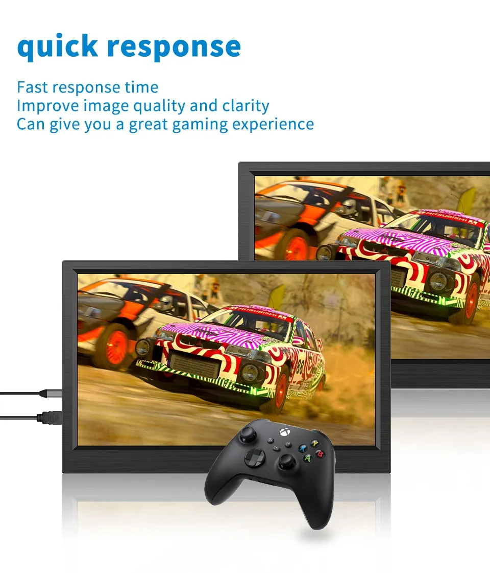 Gros plan sur le design du moniteur portable