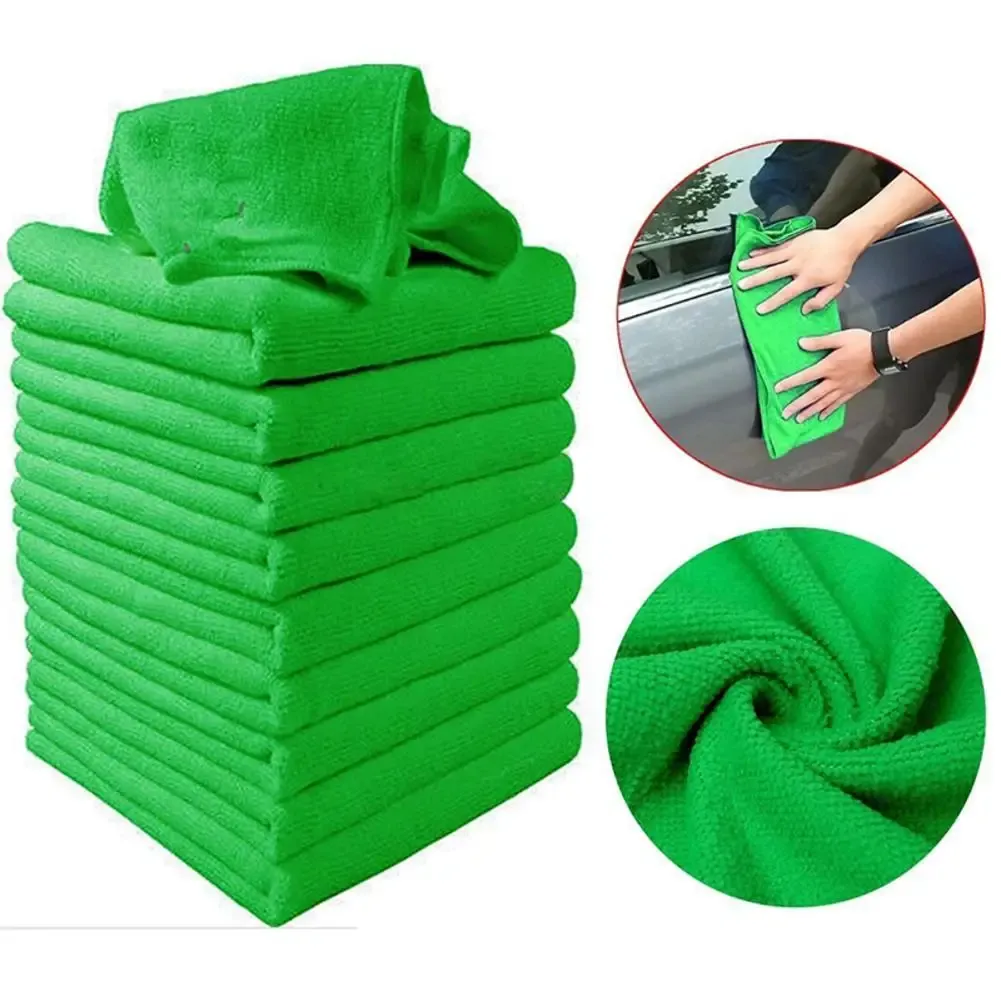 Serviette en microfibre pour lavage et séchage de voiture et de moto, 30 x 30 cm 2