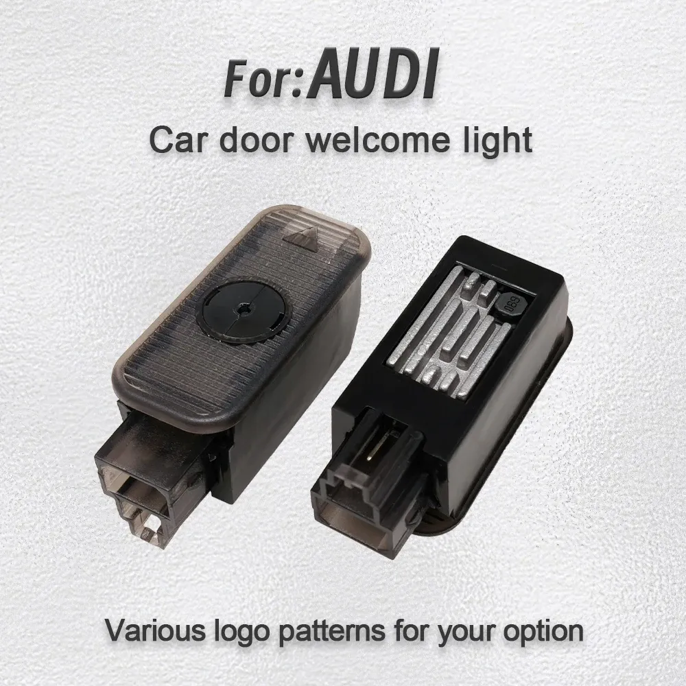 Projecteurs LED de bienvenue haute définition pour Audi A1, A3, A4, A5, A6, A7, A8, Q3, Q5, Q7, Q8 (lot de 2)