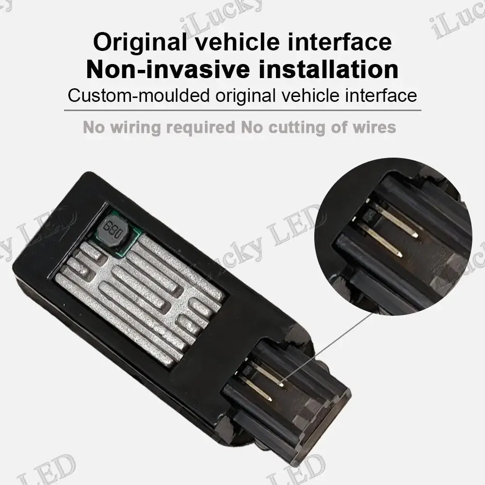 Projecteurs LED de bienvenue haute définition pour Audi A1, A3, A4, A5, A6, A7, A8, Q3, Q5, Q7, Q8 (lot de 2) 5