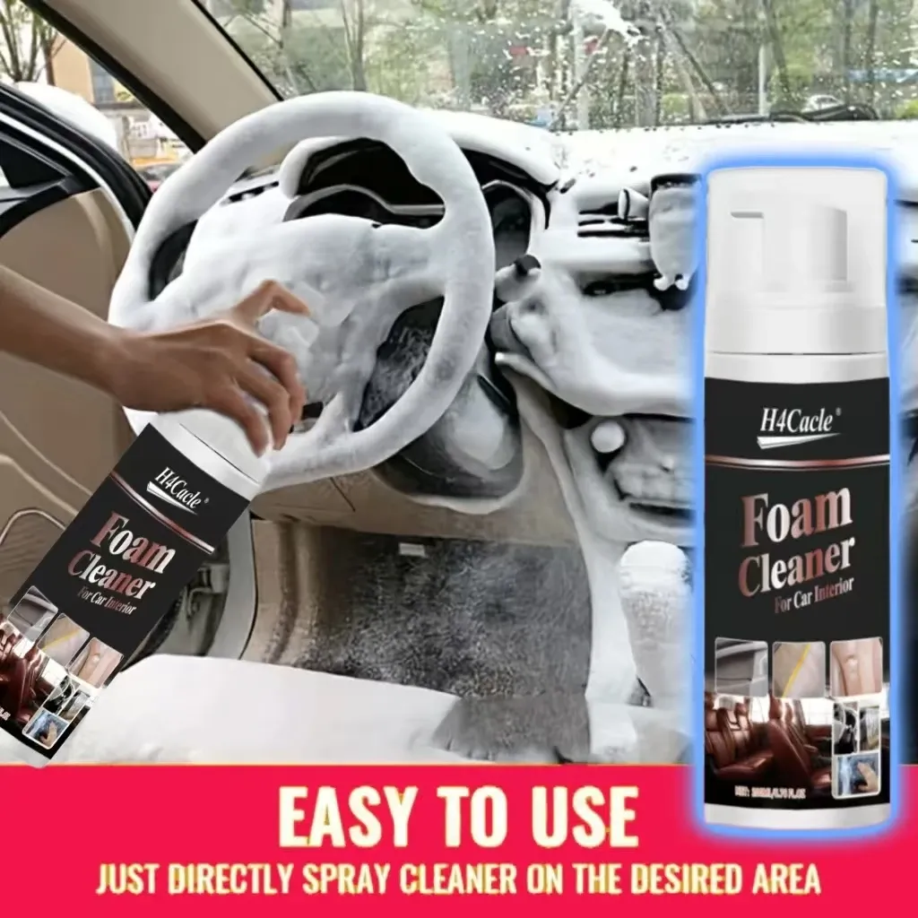 Nettoyant moussant multifonction pour intérieur de voiture, élimination des taches, cuir et usage domestique - Image 1