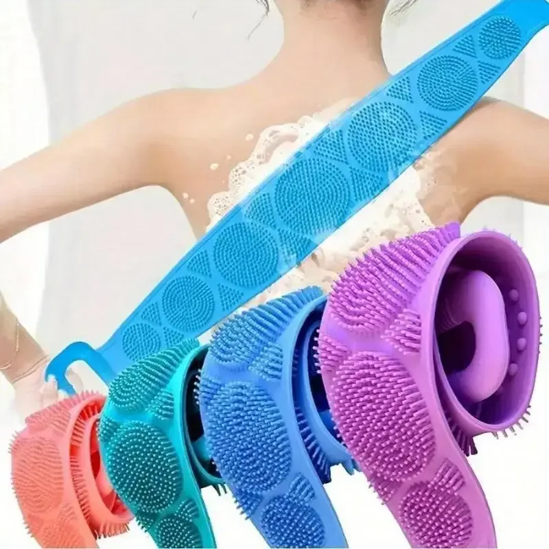 Brosse exfoliante corporelle en silicone à ceinture de bain - Image 1