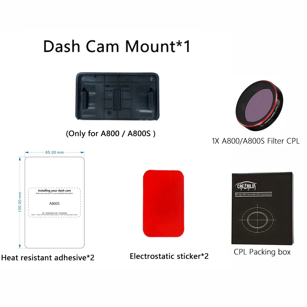 Support pour 70mai Dash Cam Pro, D02, Pro Plus, A500S, Pro Plus+, A200, Lie2, A800S, A810 2