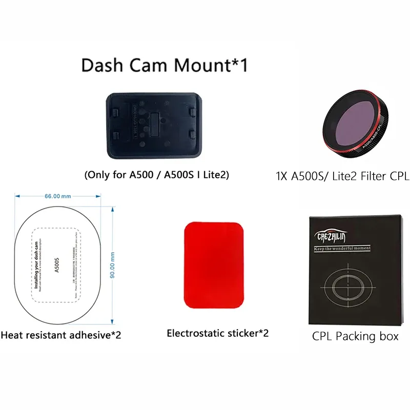 Support pour 70mai Dash Cam Pro, D02, Pro Plus, A500S, Pro Plus+, A200, Lie2, A800S, A810 7