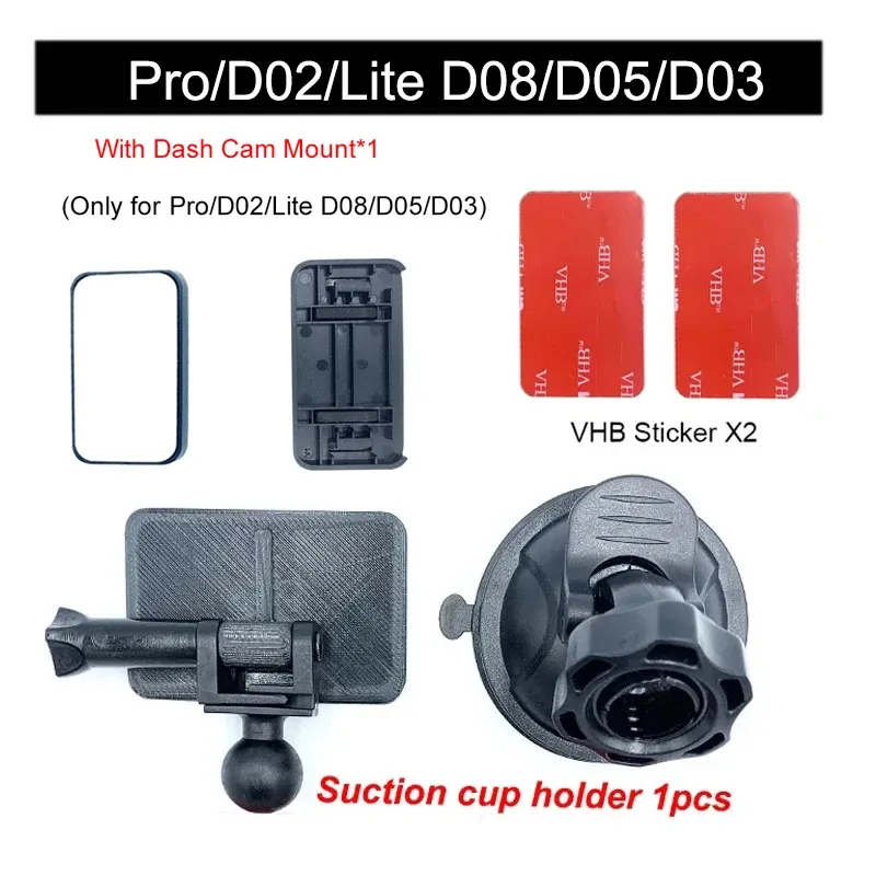 Support pour 70mai Dash Cam Pro, D02, Pro Plus, A500S, Pro Plus+, A200, Lie2, A800S, A810 15