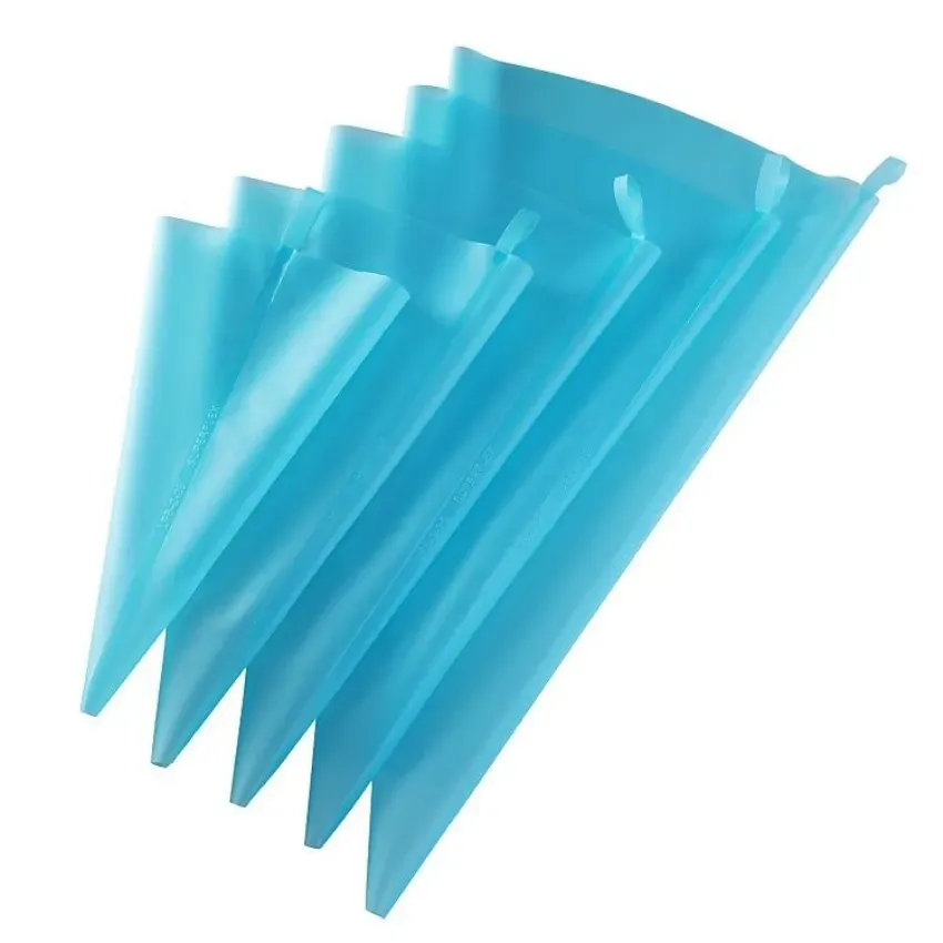 Sacs à douille réutilisables en silicone pour pâtisserie, décoration de gâteaux, cupcakes et fondant - Image 1