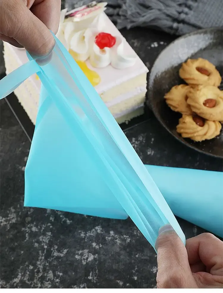 Sacs à douille réutilisables en silicone pour pâtisserie, décoration de gâteaux, cupcakes et fondant 3