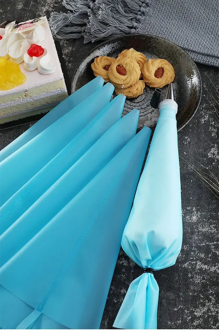 Sacs à douille réutilisables en silicone pour pâtisserie, décoration de gâteaux, cupcakes et fondant 4
