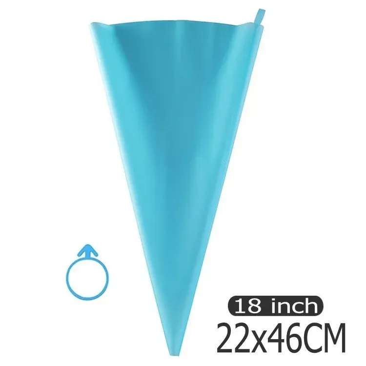 Sacs à douille réutilisables en silicone pour pâtisserie, décoration de gâteaux, cupcakes et fondant 8