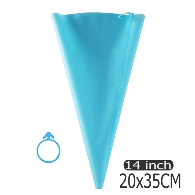 Sacs à douille réutilisables en silicone pour pâtisserie, décoration de gâteaux, cupcakes et fondant 7