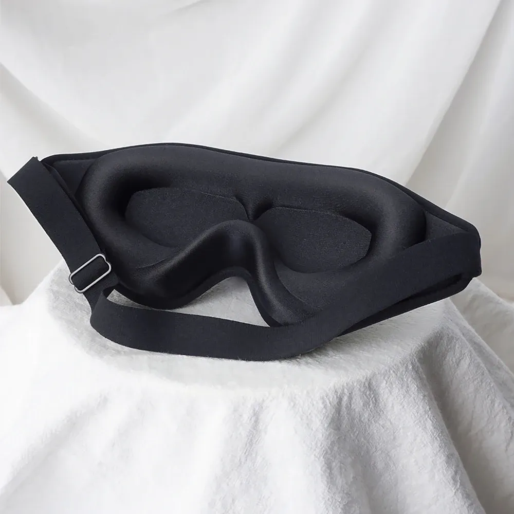 Masque de sommeil 3D en mousse à mémoire de forme, bandeau occultant 99 % pour une meilleure qualité de sommeil 8